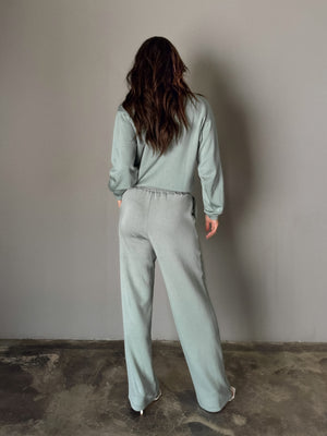 Lena Sweatpants in Sage Green - Stitch And Feather