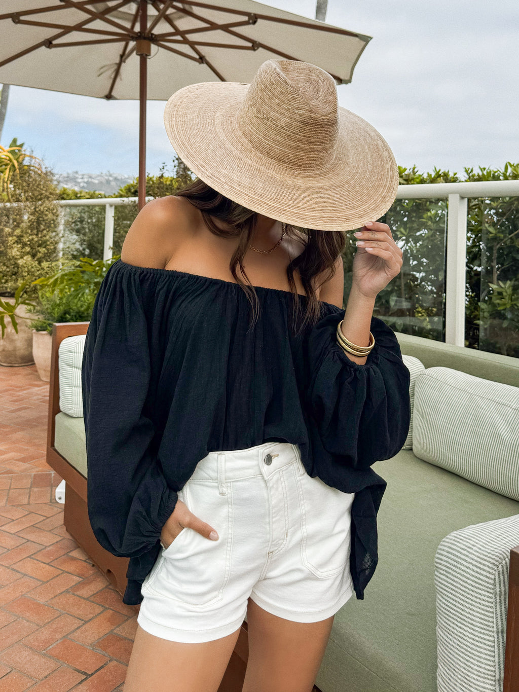 Ginny Gauze Mini Dress in Black - Stitch And Feather