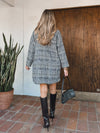 Top Model Plaid Coat - Stitch And Feather