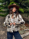 Zenraya Faux Fur Jacket - Stitch And Feather