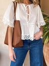 Camilla Eyelet Blouse - Stitch And Feather