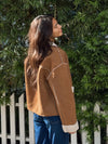 Mammoth Vegan Shearling Jacket in Camel