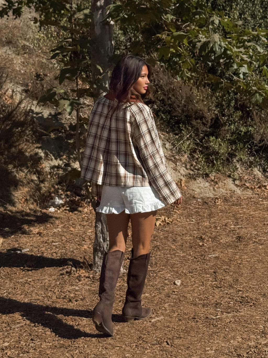 Bryn Plaid Barn Jacket - Stitch And Feather