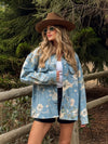 Dakota Floral Barn Jacket - Stitch And Feather