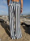 Lido Stripe Wide Leg Pants - Stitch And Feather