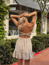Ophelia Gingham Strapless Romper - Stitch And Feather
