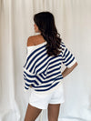 Channel Breeze Stripe Knit Top - Stitch And Feather
