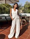 Maeve Stripe Linen Pants - Stitch And Feather