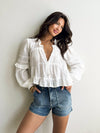 Calypso Ruffle Tiered Top - Stitch And Feather