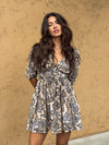 Sandy Skies Floral Mini Dress - Stitch And Feather