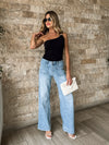 Kendall One Shoulder Top in Black