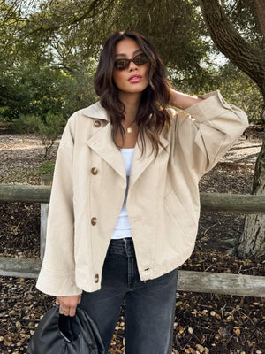 Tatum Asymmetrical Button Jacket