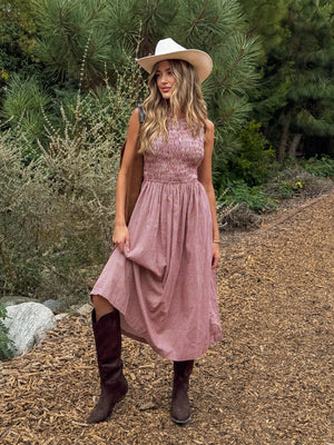 Charlie Gingham Midi Dress - Stitch And Feather