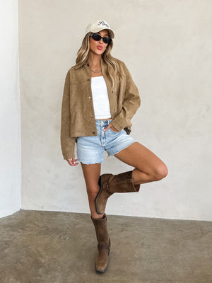 Waylon Oversized Suede Jacket