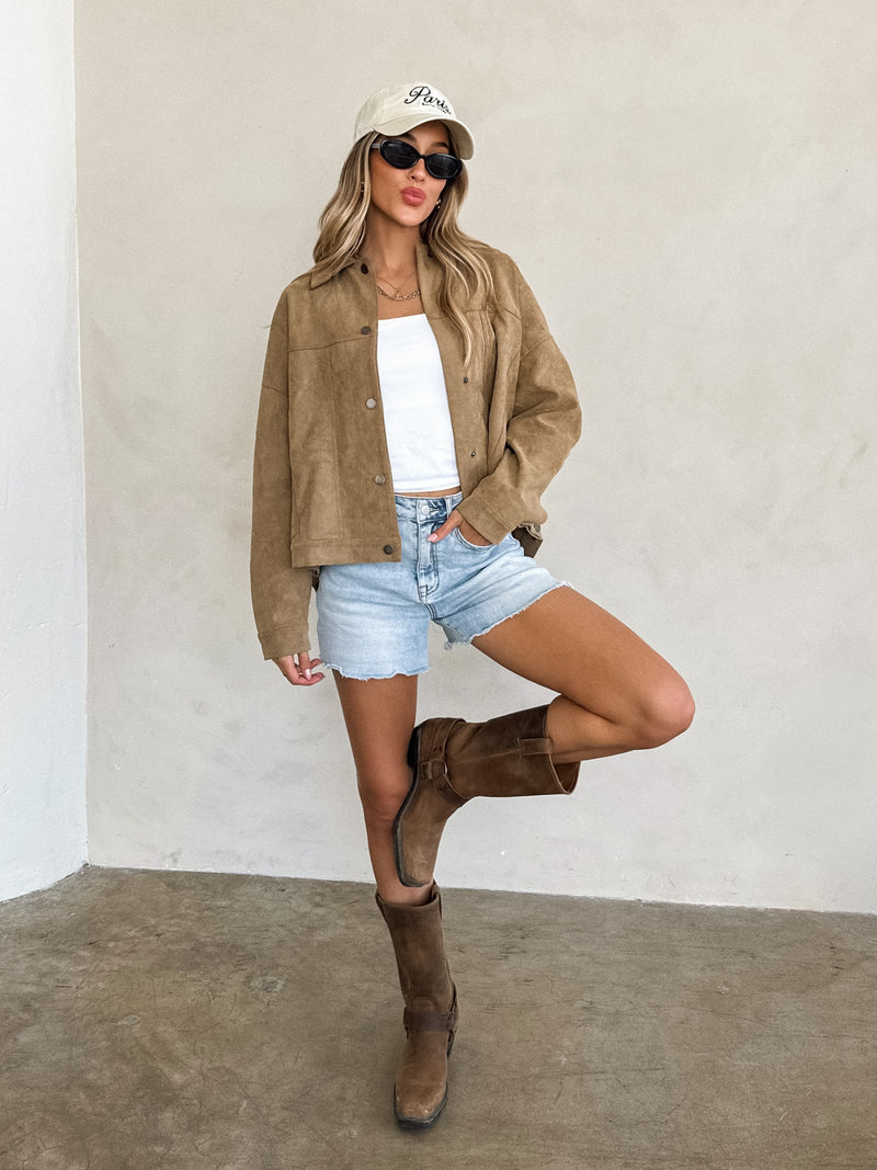 Waylon Oversized Suede Jacket