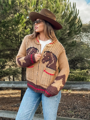 Rancho Western Knit Sweater - Stitch And Feather