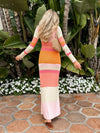 Passion Fruit Stripe Maxi Dress - Final Sale - Stitch And Feather