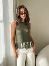 Veda Fringe Knit Tank