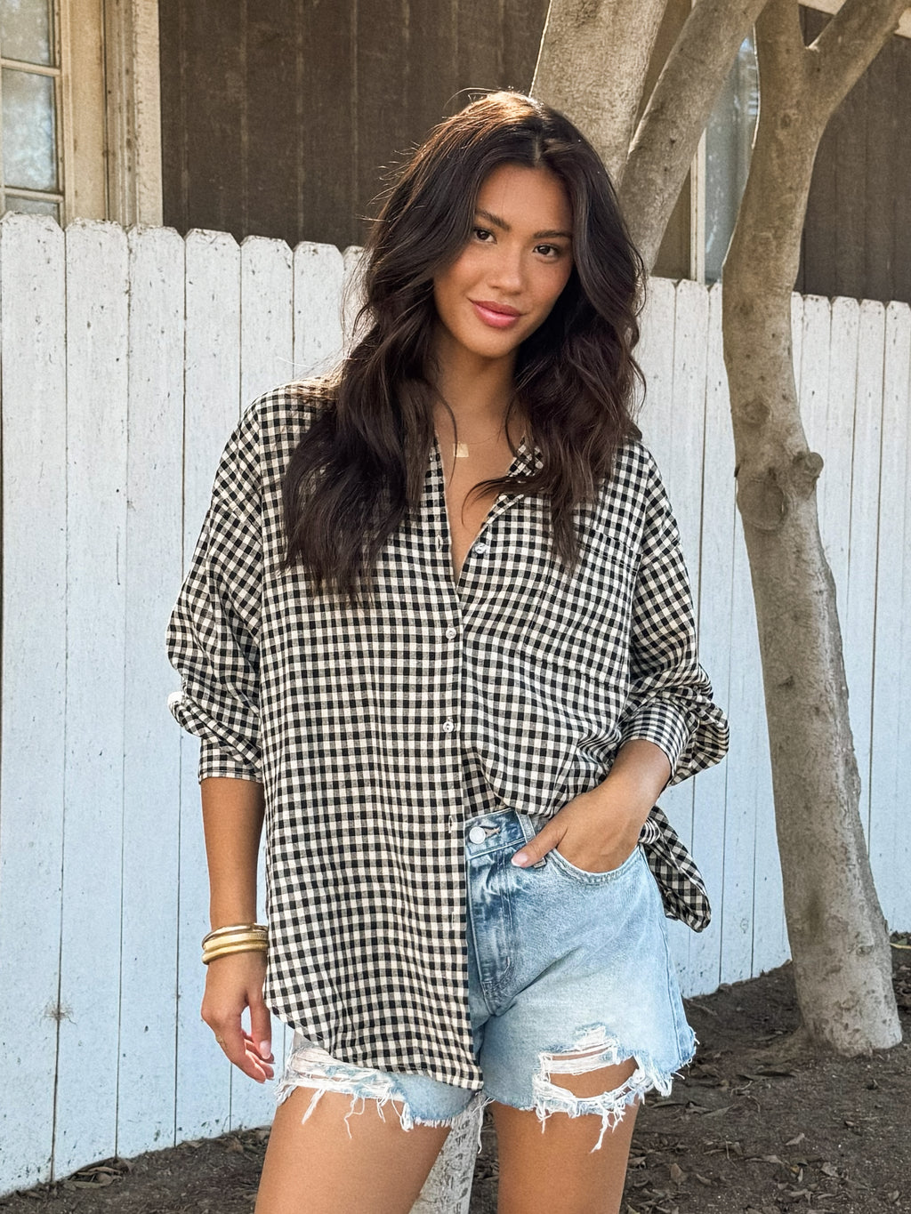 Beau Gingham Button Down - Stitch And Feather