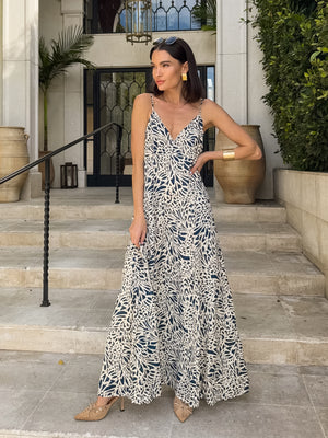 Nonsense Maxi Dress in Navy - Stitch And Feather