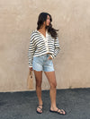 Saylor Stripe Knit Sweater - Stitch And Feather