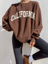 California Sweatshirt in Brown - Stitch And Feather