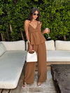 Kismet Wide Leg Linen Pants - Stitch And Feather