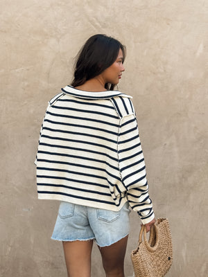 Saylor Stripe Knit Sweater - Stitch And Feather