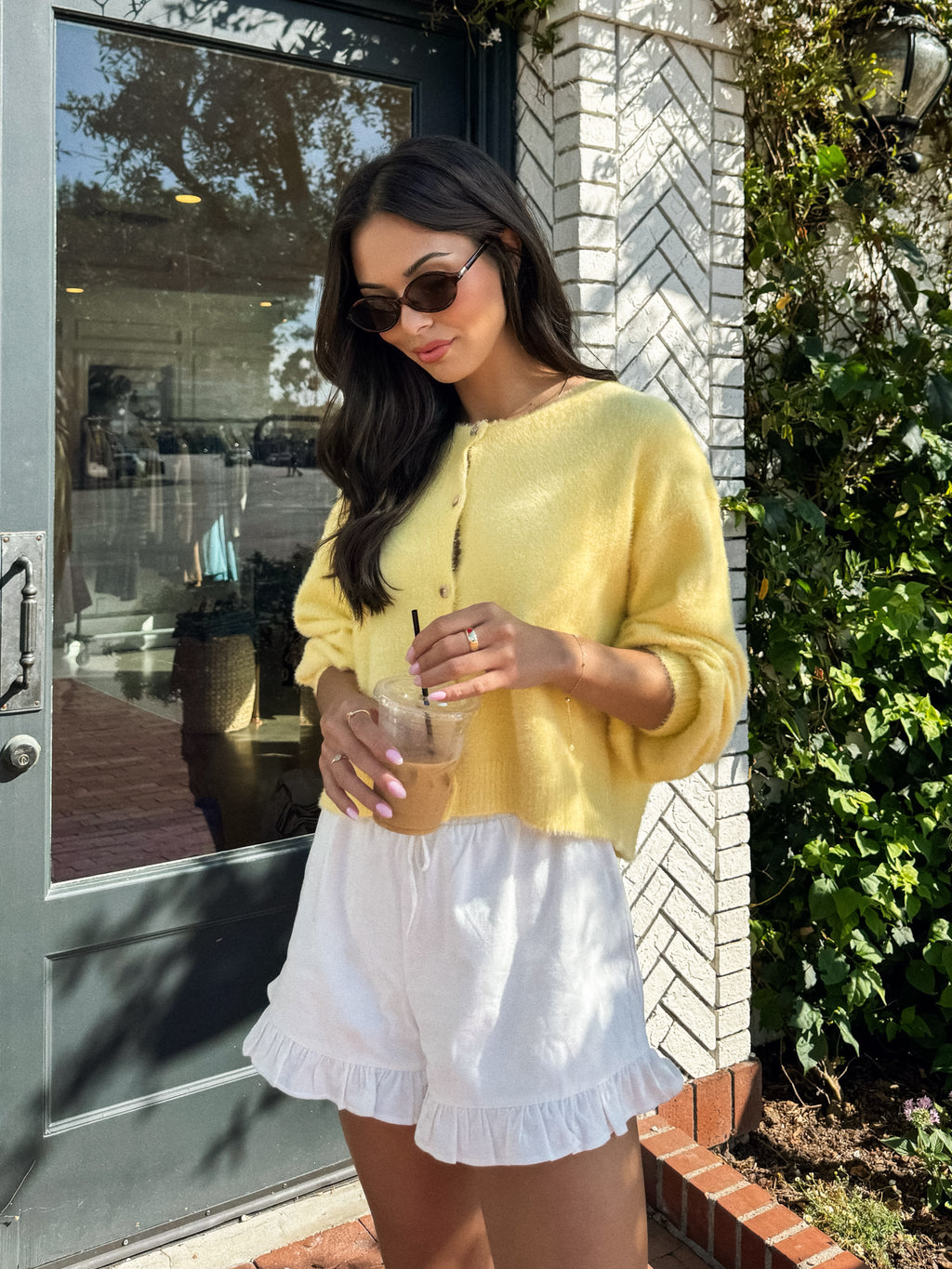 Anora Button Down Sweater - Stitch And Feather