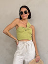 {Pre-Order} Kiwi Sunrise Textured Top - Stitch And Feather
