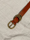 4 Ring Leather Belt in Tan