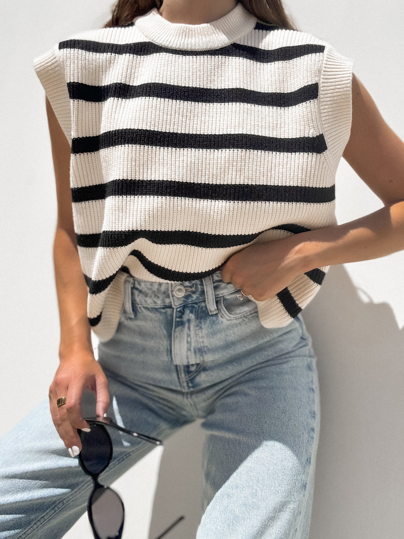 Rory Stripe Knit Top - Stitch And Feather