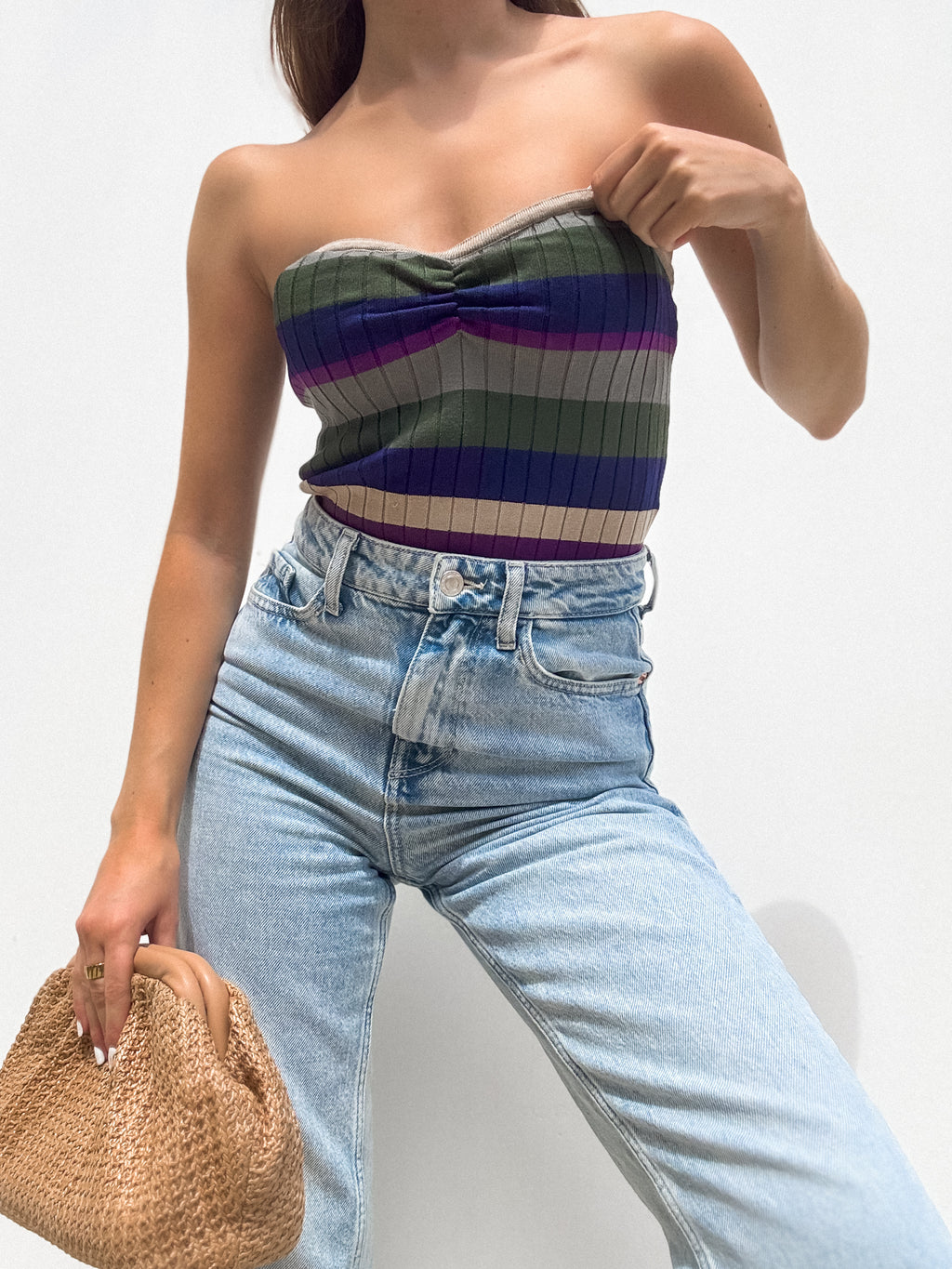 Texas Sun Stripe Tube Top - Stitch And Feather