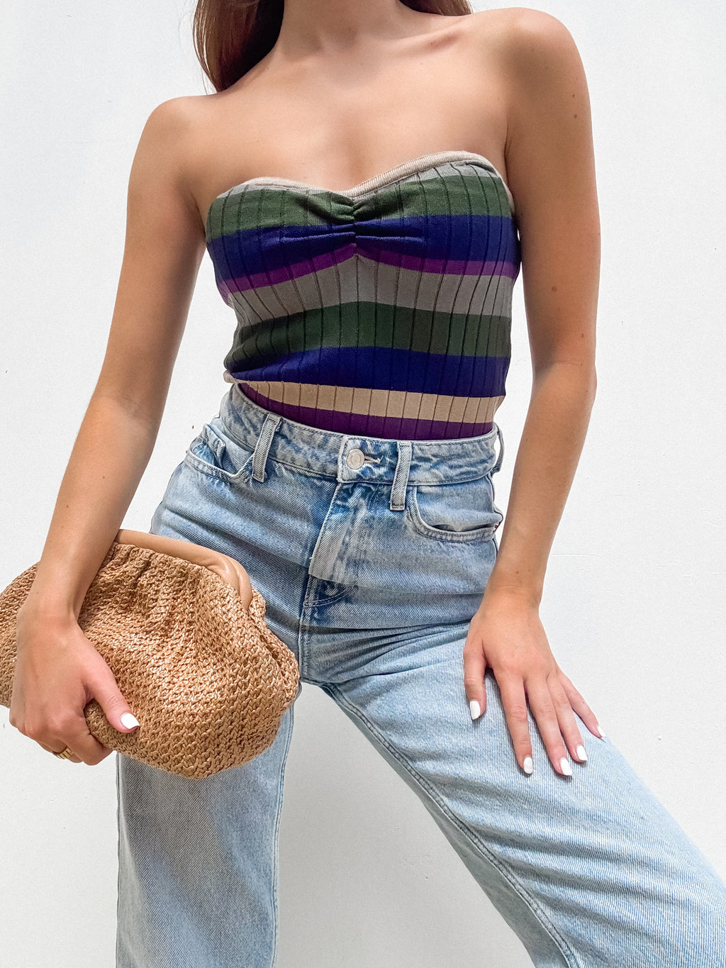 Texas Sun Stripe Tube Top - Stitch And Feather