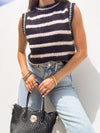 Ace Striped Knit Top - Stitch And Feather