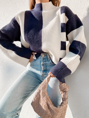 Hamptons Stripe Knit Sweater - Final Sale - Stitch And Feather