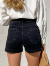 Easy On Me Denim Shorts - Stitch And Feather