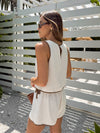 Better Half Linen Tank - Stitch And Feather