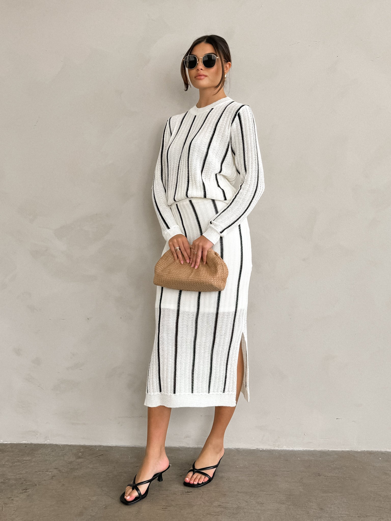 Luca Stripe Knit Maxi Skirt - Final Sale – Stitch And Feather