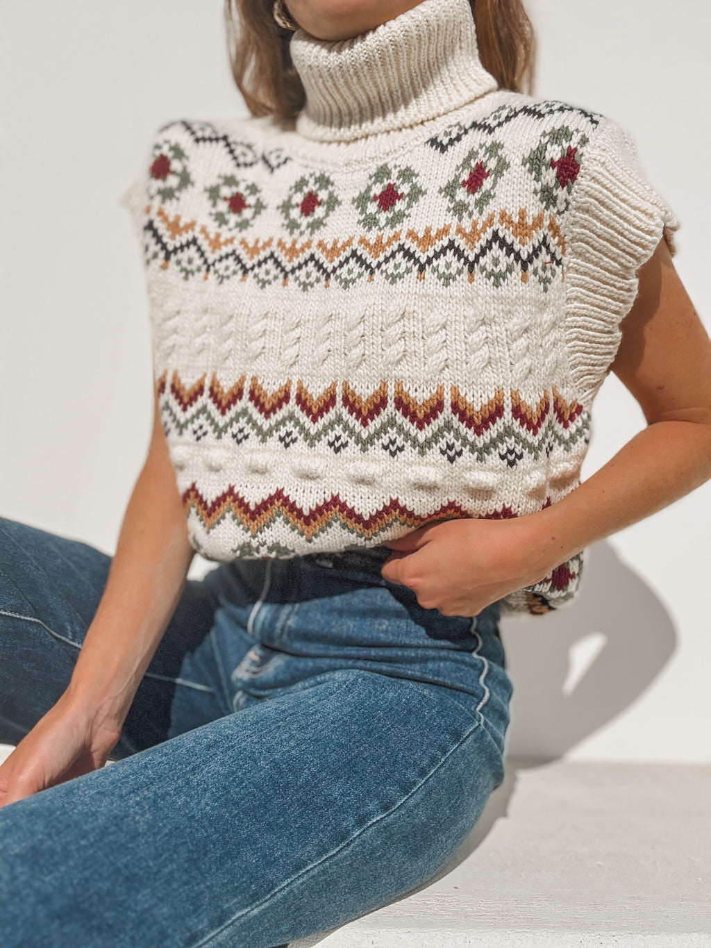 Alpine Turtleneck Knit Top - Stitch And Feather