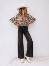 Midnight Sky Wide Leg Jeans - Stitch And Feather