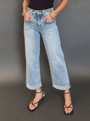 Revival Wide Leg Jeans - Stitch And Feather