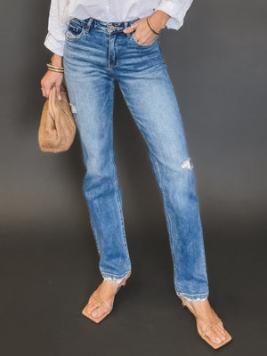 Sandbar Straight Leg Jeans - Stitch And Feather