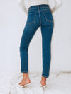 Milan Double Button Straight Leg Jeans