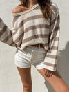 Amber Stripe Knit Sweater - Stitch And Feather