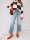 High Road Wide Leg Denim Jeans - Stitch And Feather