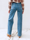 Far Out Wide Leg Jeans in Medium - Stitch And Feather