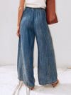 Royce Drawstring Wide Leg Denim Pants