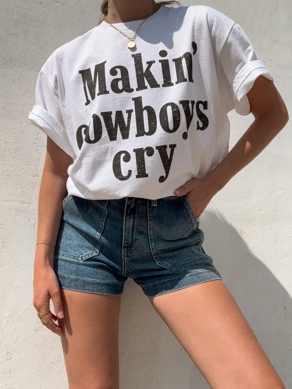 Makin Cowboys Cry Tee
