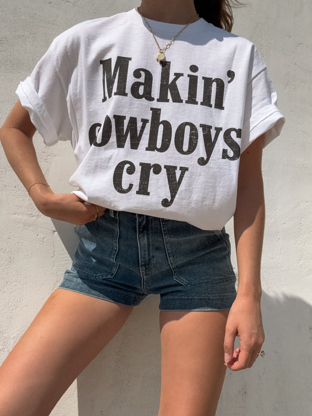 Makin Cowboys Cry Tee